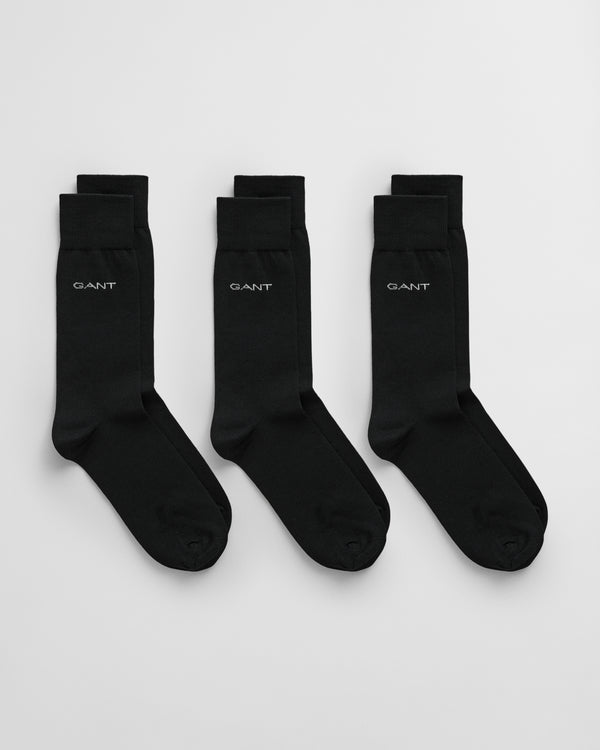 3-Pack Mercerized Cotton Socks