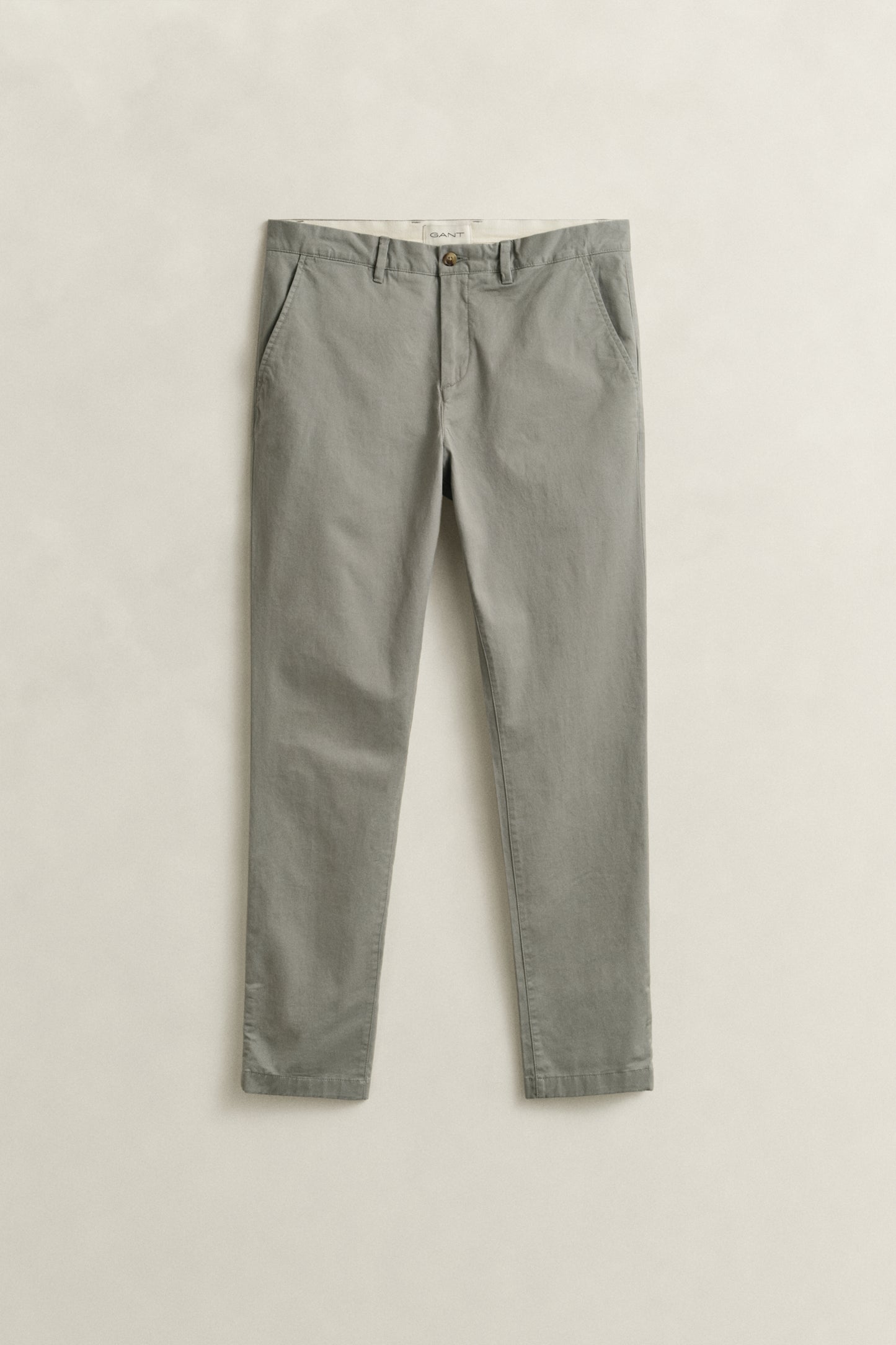 PEWTER GREY, Classic Slim Chinos, FRONT-VIEW BY GANT AU.