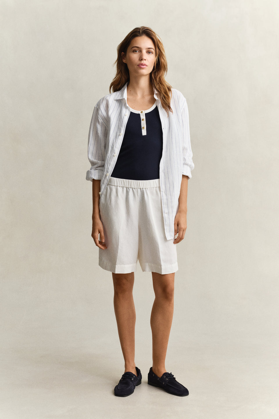 Linen Blend Shorts