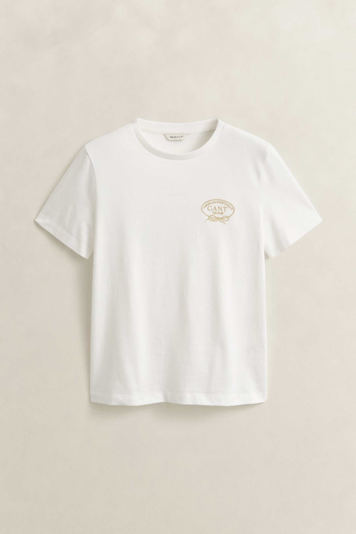 EGGSHELL, ROPE GRAPHIC SS T-SHIRT, FLAT-LAY BY GANT AU.