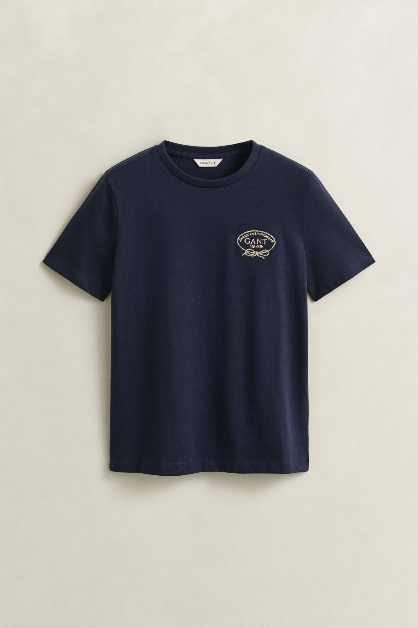 EVENING BLUE, ROPE GRAPHIC SS T-SHIRT, FLAT-LAY BY GANT AU.