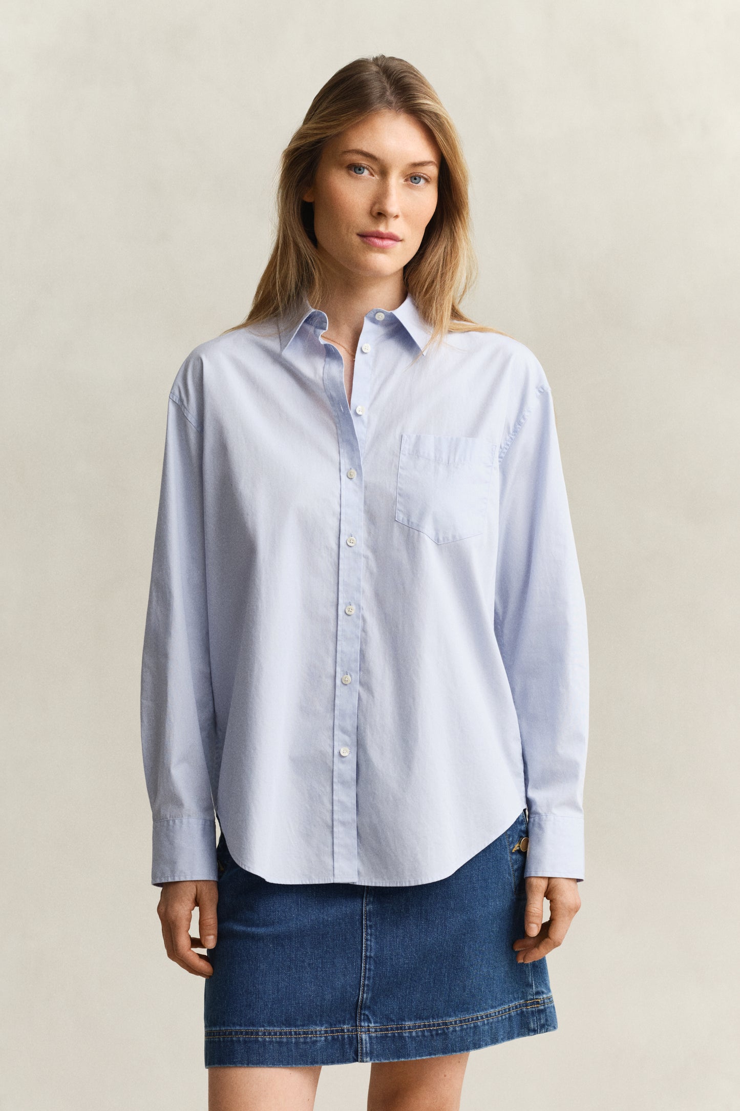 Relaxed Fit Poplin Shirt