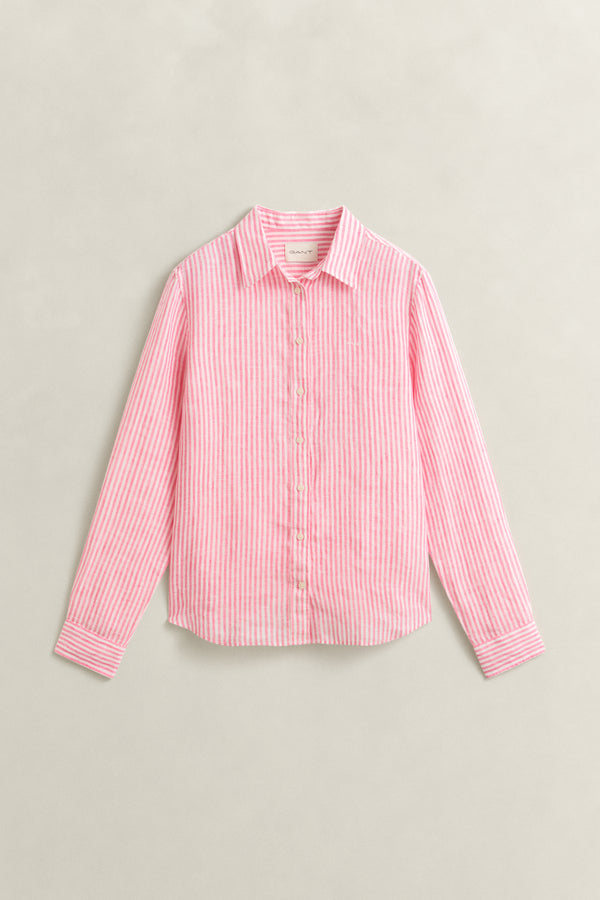 Regular Fit Striped Linen Shirt