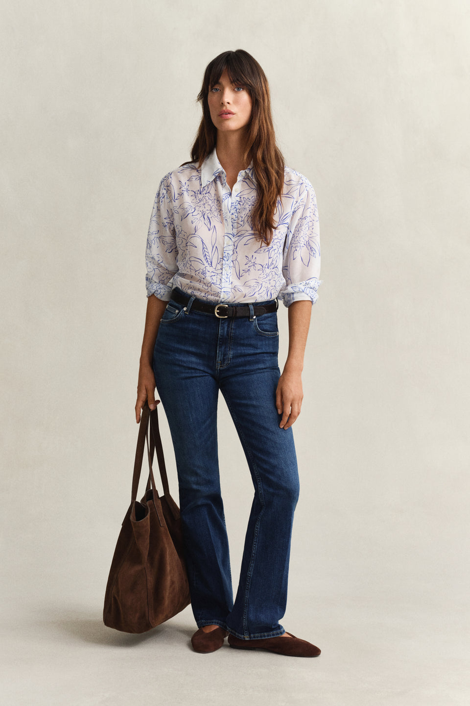 Floral Cotton Silk Shirt