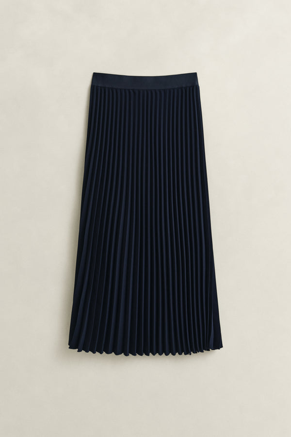 Pleated Midi Skirt