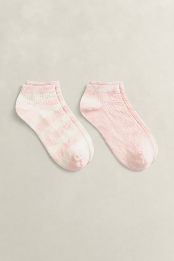 2-Pack Striped & Solid Ankle Socks