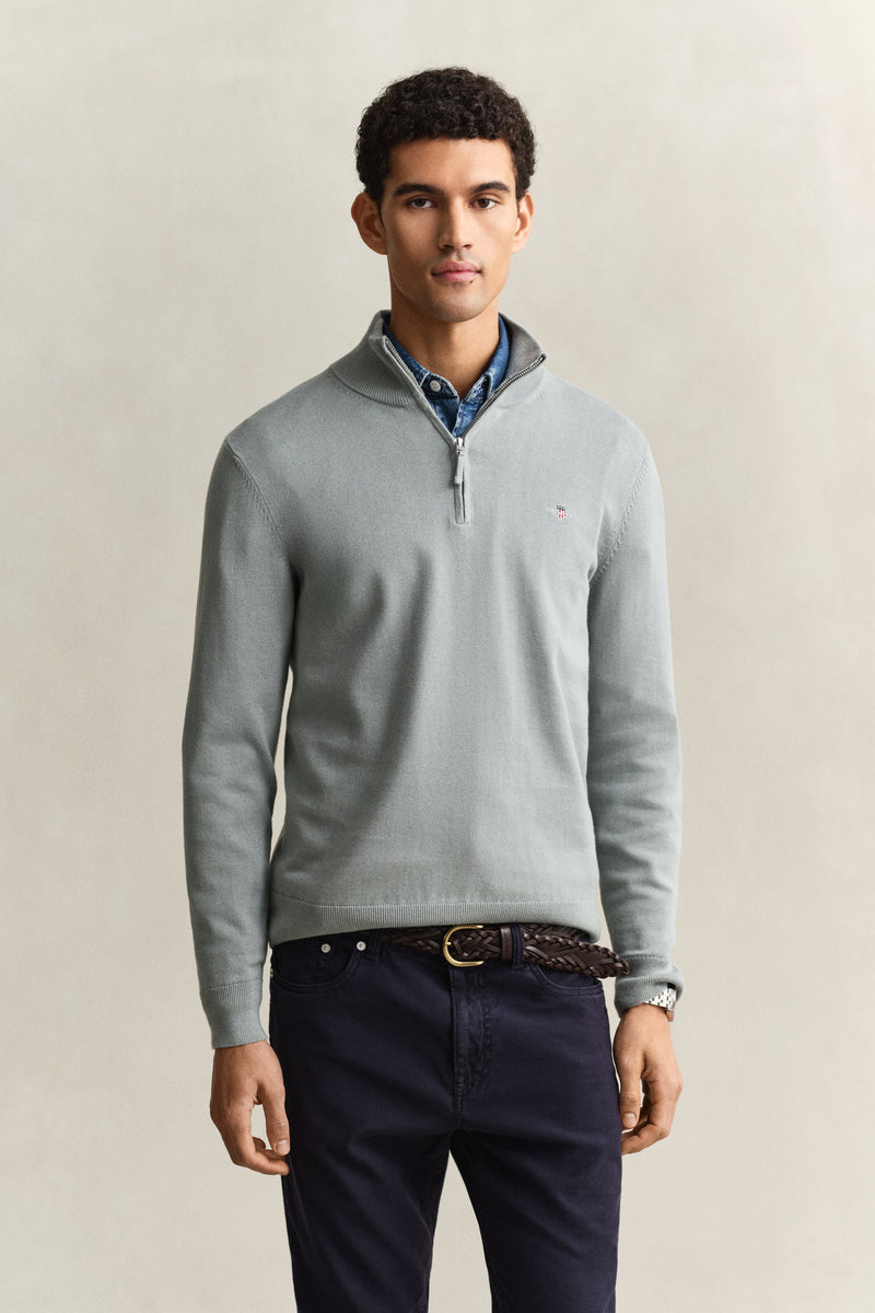 Classic Cotton Half-Zip Sweater