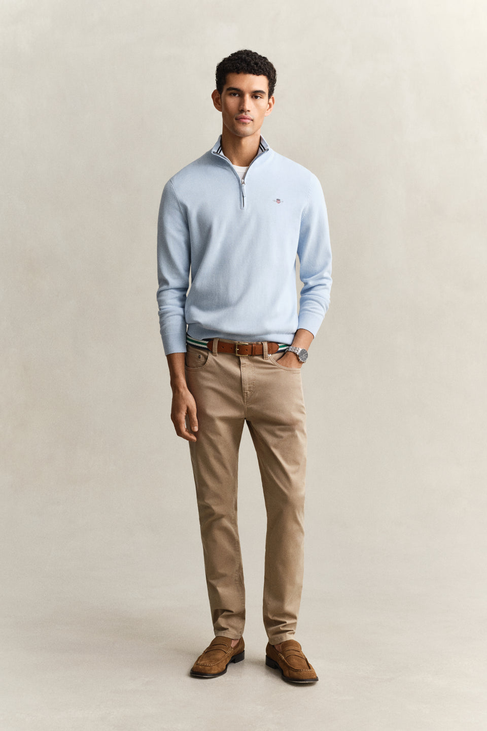Classic Cotton Half-Zip Sweater