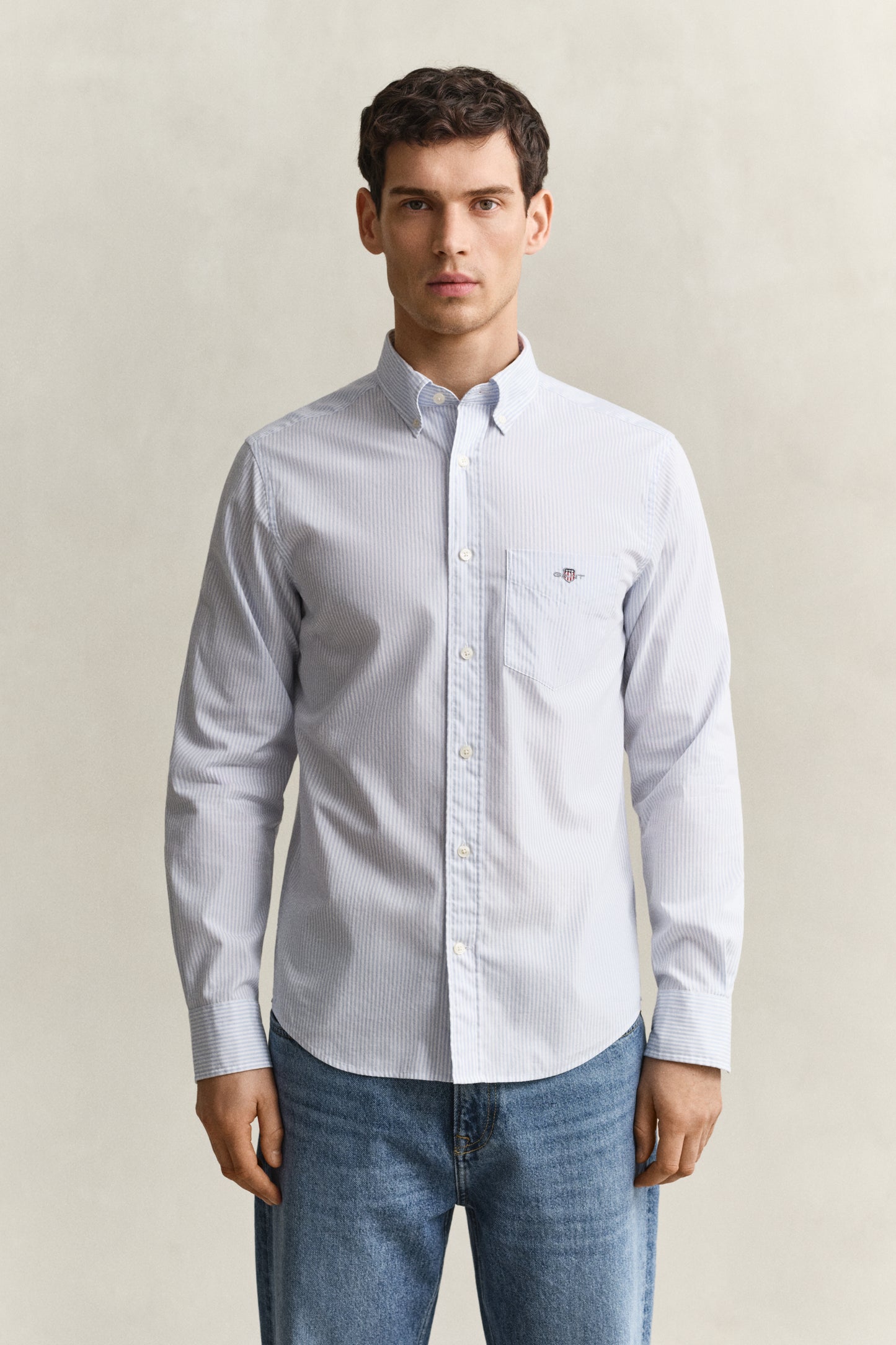 Banker Stripe Classic Poplin Shirt