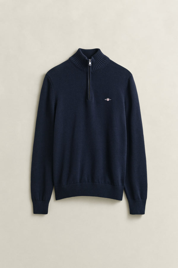 Casual Cotton Half-Zip Sweater