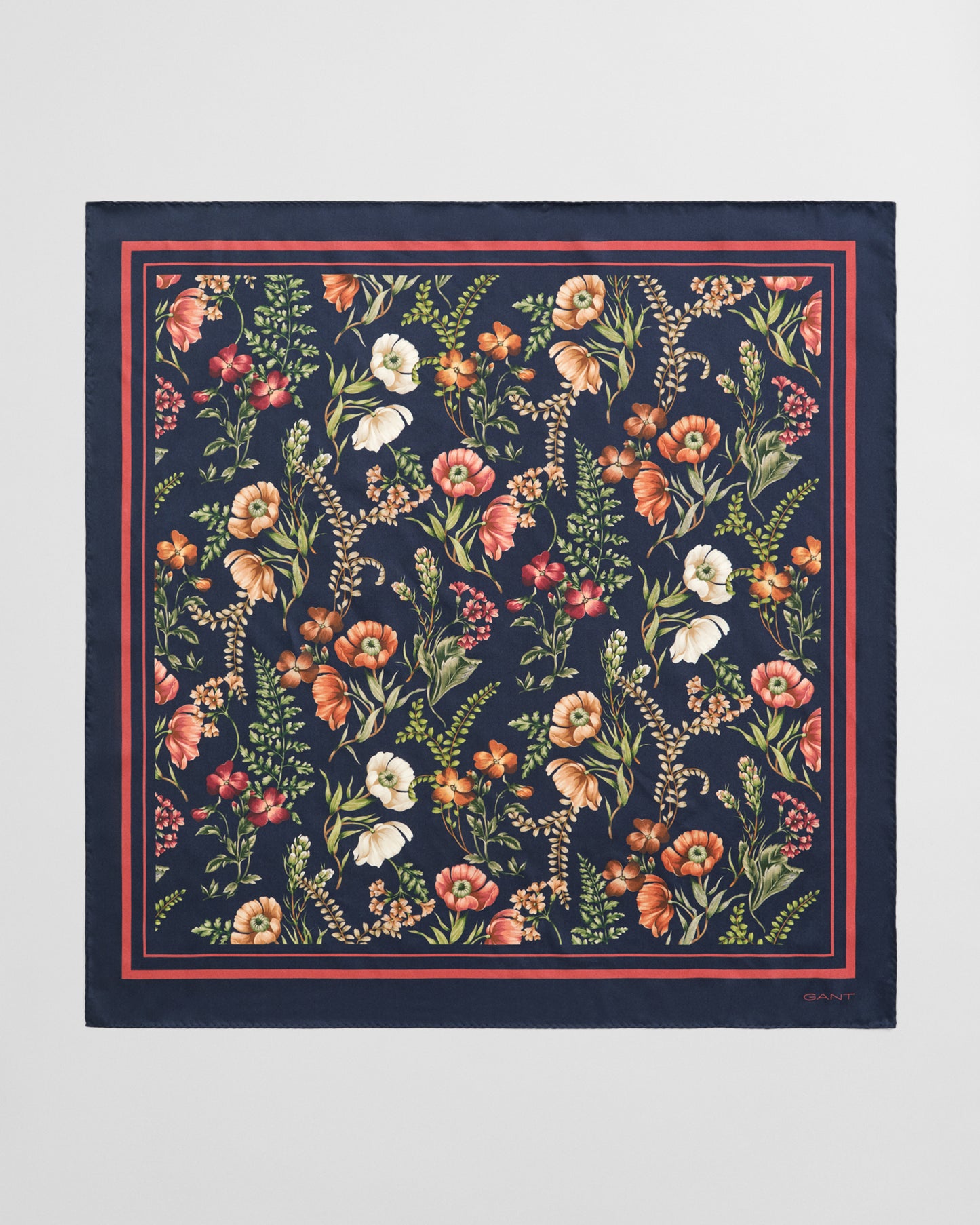 Floral Print Silk Scarf