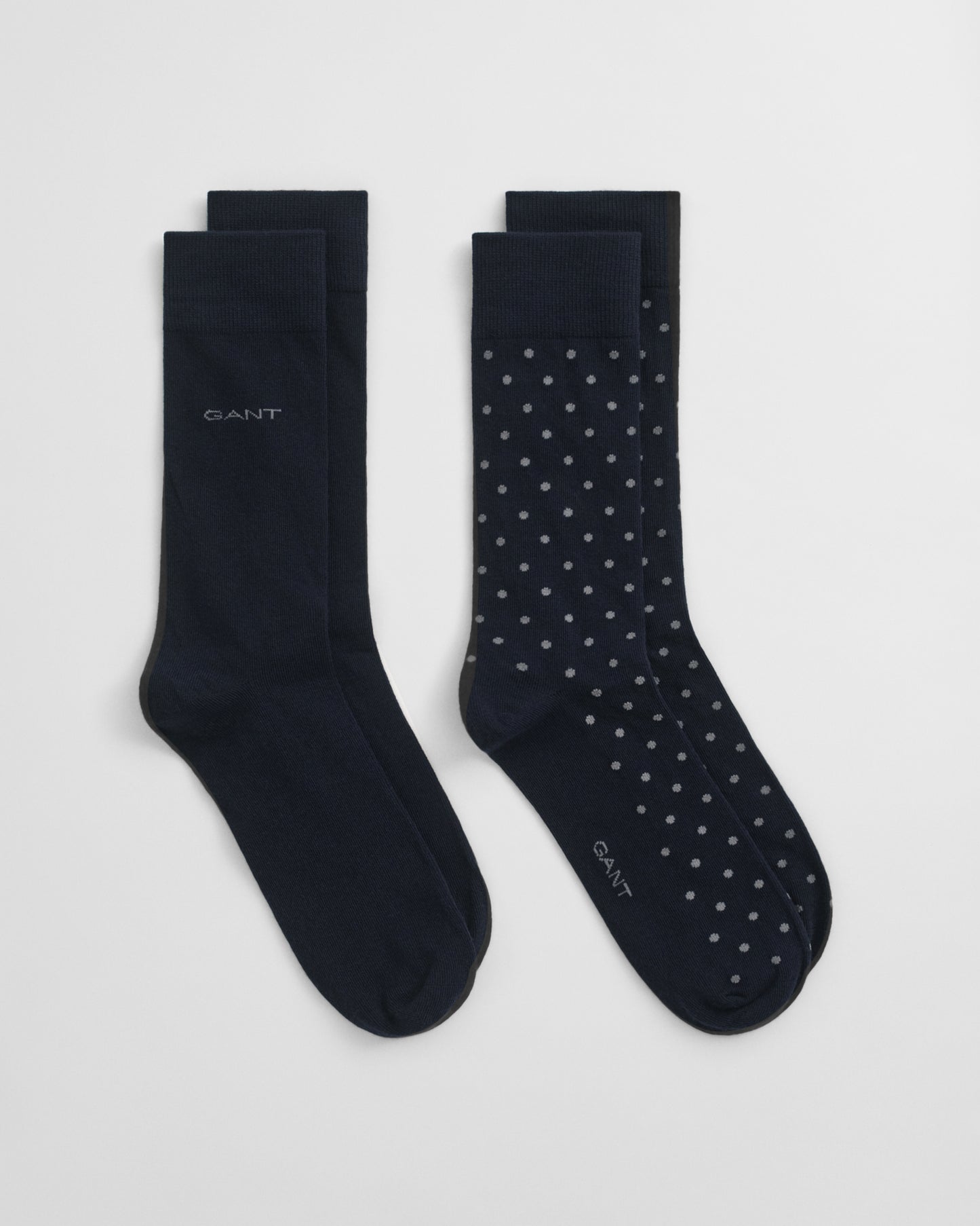 2-Pack Dot & Solid Socks