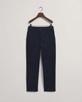 EVENING BLUE, SLIM CHINOS, FLAT-LAY BY GANT AU.