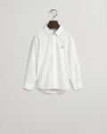 WHITE, ARCHIVE OXFORD LS B.D. SHIRT, FLAT-LAY BY GANT AU.