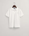 WHITE, THE ORIGINAL SS PIQUE, FLAT-LAY BY GANT AU.