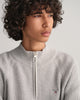 Teens Casual Cotton Ribbed Half-Zip Sweater