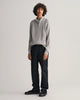 Teens Casual Cotton Ribbed Half-Zip Sweater