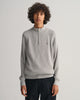 Teens Casual Cotton Ribbed Half-Zip Sweater