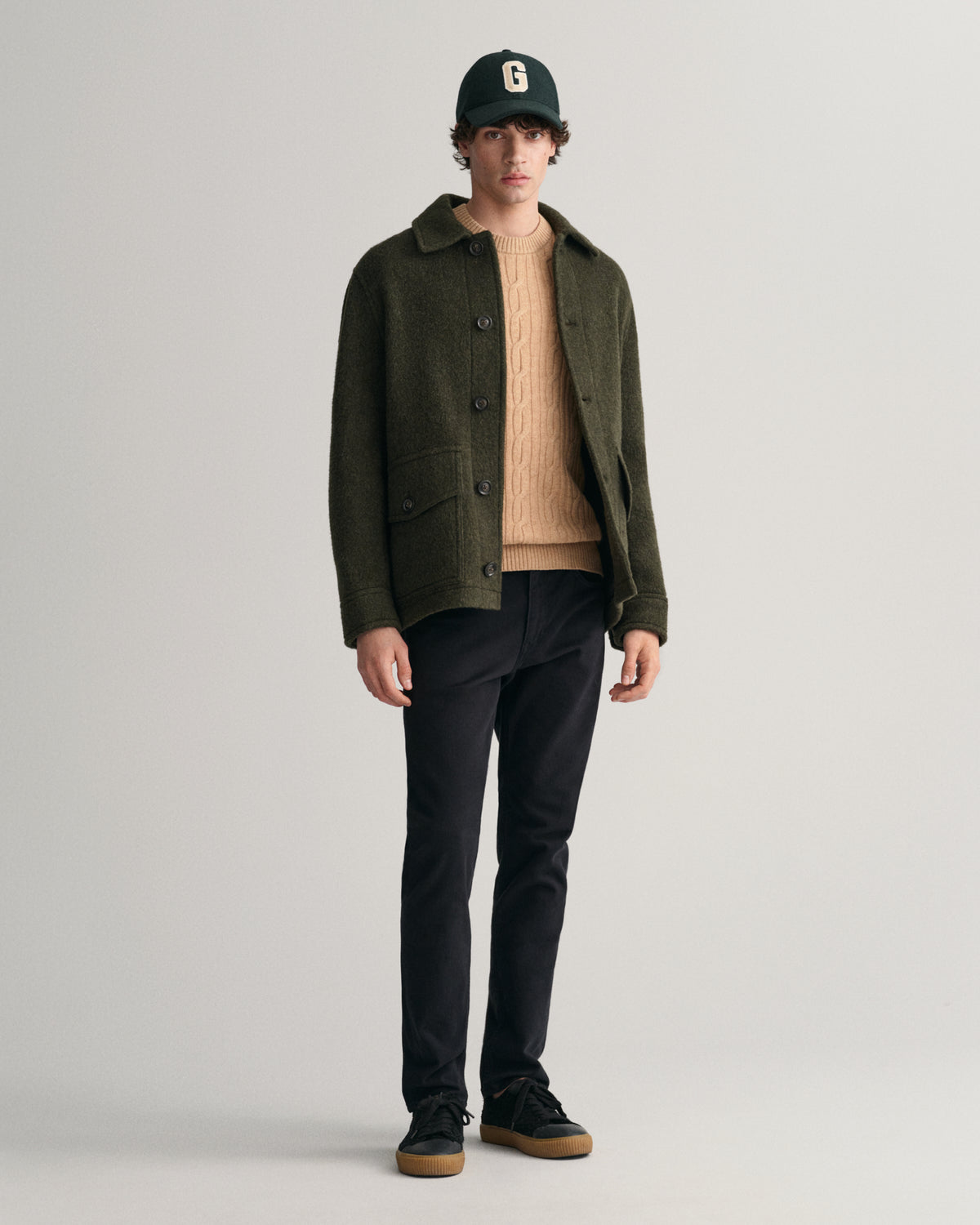 BLACK, SLIM SOFT TWILL JEANS BY GANT AU.