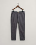 ANTRACITE, SLIM TWILL CHINOS, FLAT-LAY BY GANT AU.