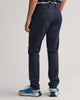 MARINE, SLIM TWILL CHINOS, BACK-VIEW BY GANT AU.