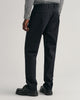 BLACK, REGULAR TWILL CHINOS, BACK-VIEW BY GANT AU.