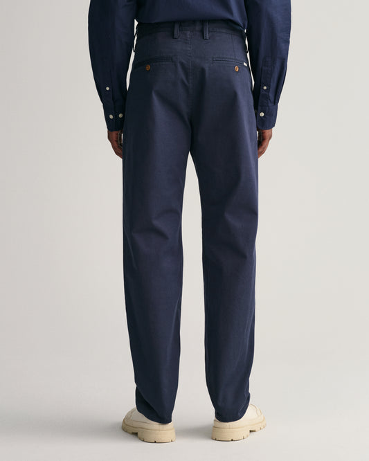 MARINE, REGULAR TWILL CHINOS, BACK-VIEW BY GANT AU.
