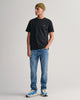 BLACK, REG SHIELD SS T-SHIRT BY GANT AU.