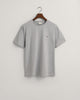 GREY MELANGE, REG SHIELD SS T-SHIRT, FLAT-LAY BY GANT AU.