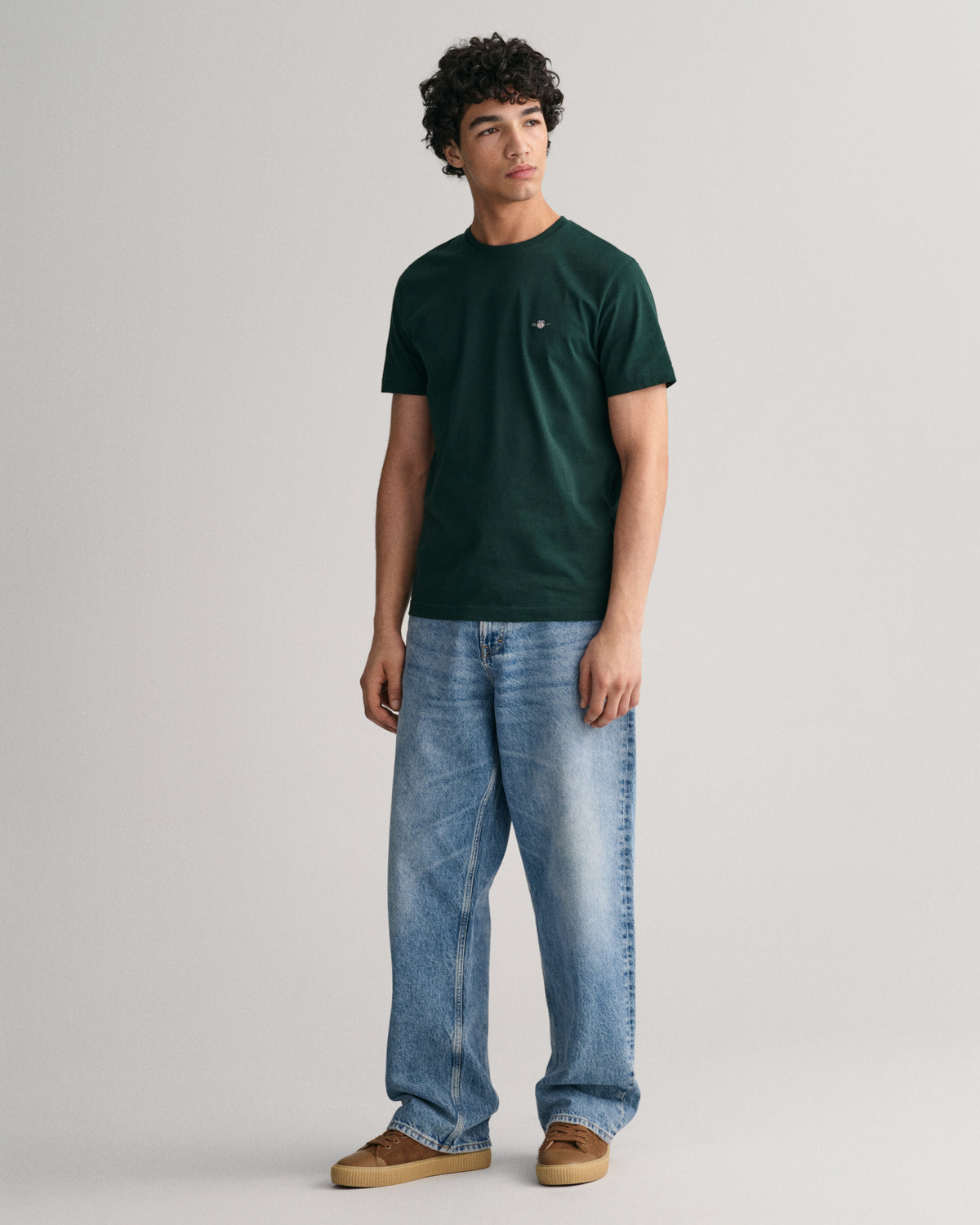 TARTAN GREEN, REG SHIELD SS T-SHIRT BY GANT AU.