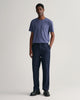 DK JEANSBLUE MELANGE, REG SHIELD SS T-SHIRT BY GANT AU.