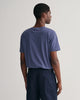 DK JEANSBLUE MELANGE, REG SHIELD SS T-SHIRT, BACK-VIEW BY GANT AU.