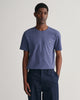 DK JEANSBLUE MELANGE, REG SHIELD SS T-SHIRT, FRONT-VIEW BY GANT AU.