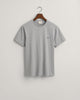 GREY MELANGE, SLIM SHIELD SS T-SHIRT BY GANT AU.