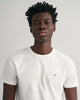 WHITE, SLIM SHIELD SS T-SHIRT, CLOSE-UP BY GANT AU.