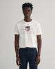 WHITE, REG ARCHIVE SHIELD SS T-SHIRT, FRONT-VIEW BY GANT AU.