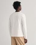 EGGSHELL, REG SHIELD LS T-SHIRT, BACK-VIEW BY GANT AU.