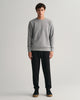 BLACK, REG SHIELD SWEATPANTS, FRONT-VIEW BY GANT AU.