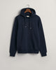 EVENING BLUE, REG TONAL SHIELD HOODIE BY GANT AU.