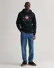 BLACK, REG ARCHIVE SHIELD HOODIE BY GANT AU.