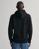 BLACK, REG ARCHIVE SHIELD HOODIE, BACK-VIEW BY GANT AU.