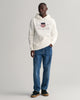 EGGSHELL, REG ARCHIVE SHIELD HOODIE BY GANT AU.