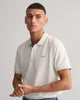 EGGSHELL, REG CONTRAST PIQUE SS POLO, CLOSE-UP BY GANT AU.