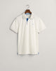 EGGSHELL, REG CONTRAST PIQUE SS POLO, FLAT-LAY BY GANT AU.