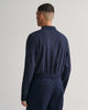 EVENING BLUE, REG CONTRAST PIQUE LS POLO, BACK-VIEW BY GANT AU.