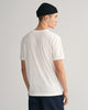 WHITE, REG ARCHIVE SHIELD EMB SS T-SHIRT, BACK-VIEW BY GANT AU.