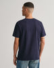 EVENING BLUE, REG ARCHIVE SHIELD EMB SS T-SHIRT, BACK-VIEW BY GANT AU.