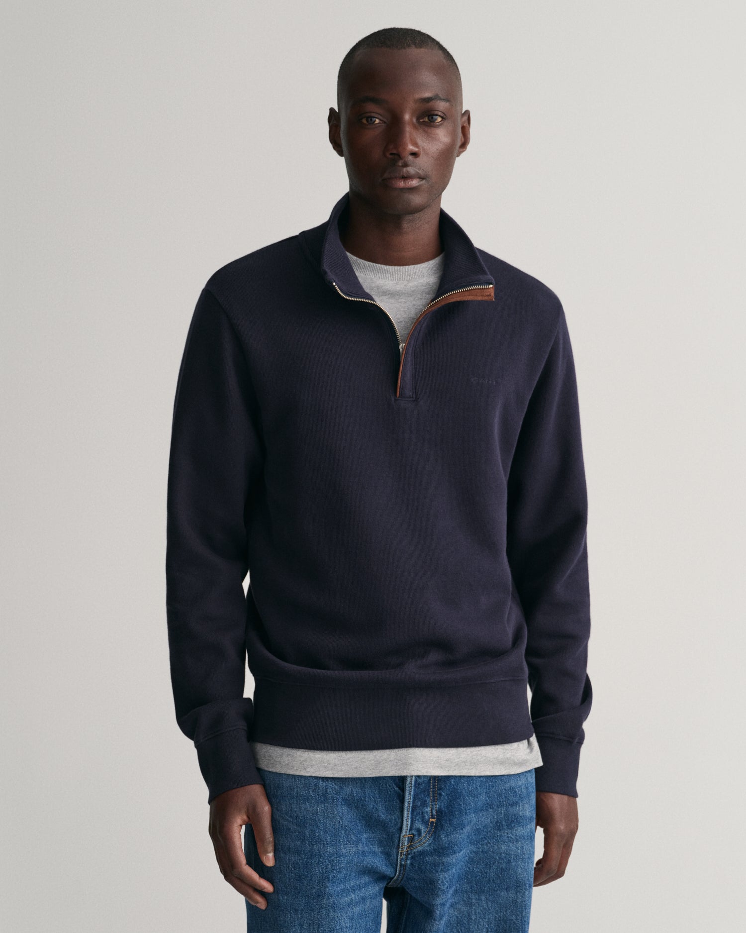 Sacker Rib Half-Zip Sweatshirt – GANT