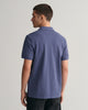 DK JEANSBLUE MELANGE, REG SHIELD SS PIQUE POLO, BACK-VIEW BY GANT AU.