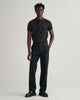 BLACK, SLIM SHIELD SS PIQUE POLO BY GANT AU.